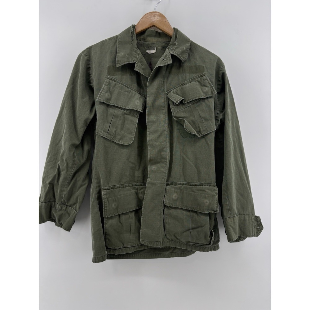Vietnam Jacket 107 Coat Man's Combat Ripstop Slant Tropical Wind Small RUGGED